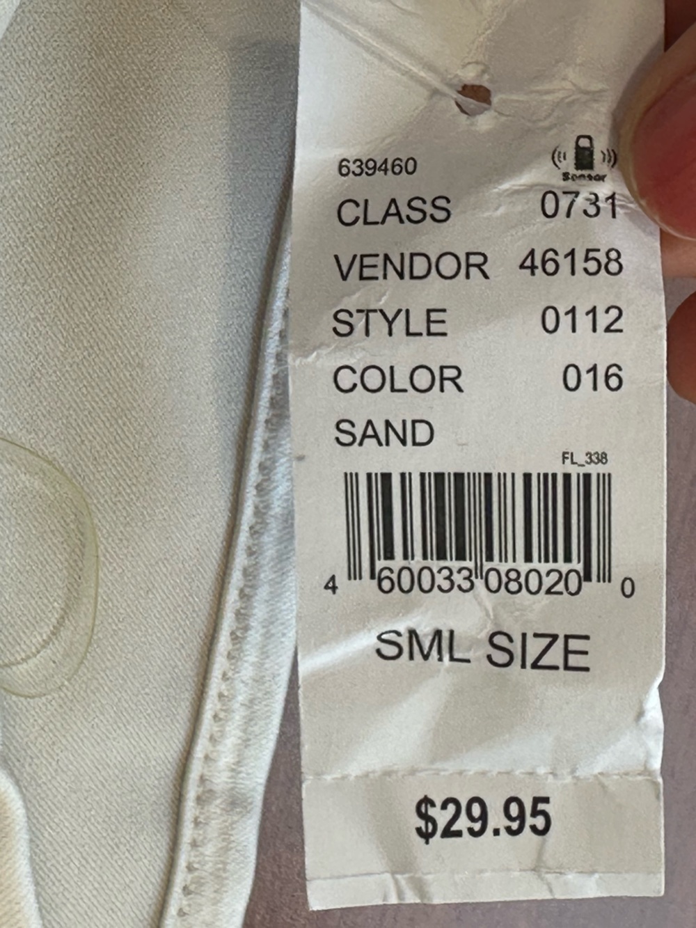 NWT L.A. Hearts Light Cream Strappy Cropped Bralette with Adjustable Ties Sz S - Picture 5 of 11